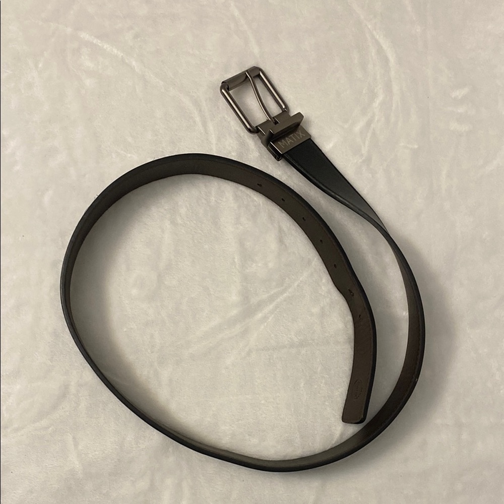 MATIX Black Belt with Silver Buckle